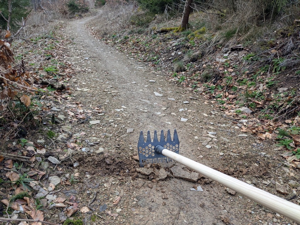 Installing the trailpulse counting mat in a forest floor